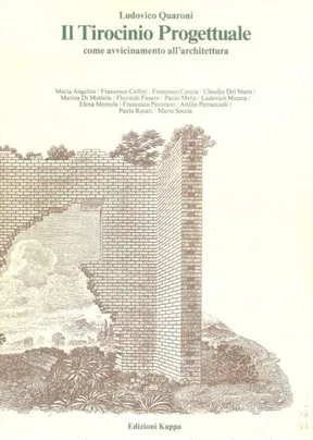 Figura  15  –  Ilustração  capa  livro  de  Ludovico  Quaroni: Il Tirocínio Progettuale