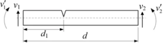 Figure 2: Crack locations in crack element.  