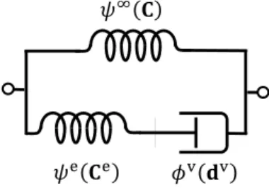 Figure 1: Schematic representation of the rheological model. 