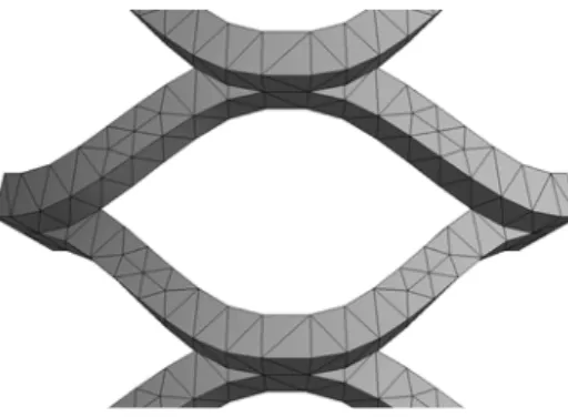 Figure 2: Mesh for an expanded metal cell. 