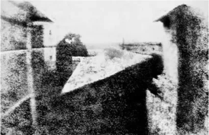 Fig. 3 - Primeiro registo fotográfico de uma paisagem de Nièpce 