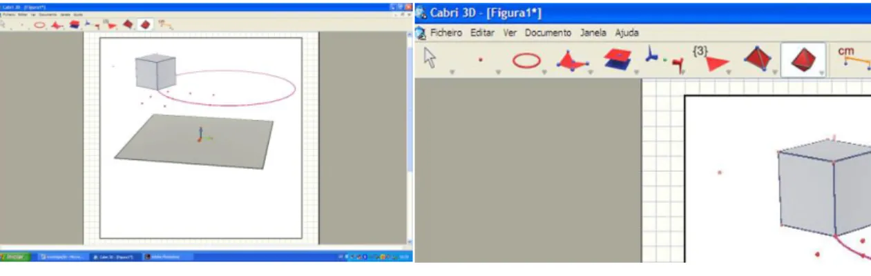 Fig. 10 – Ambiente do Cabri 3D.