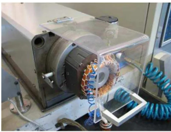 Fig. 4. Detail of the stator being tested. 
