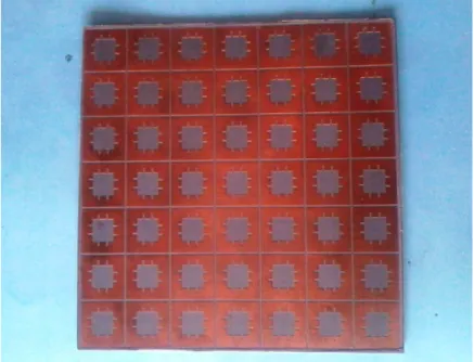 Fig 9.Top view of the protype designed FSS  