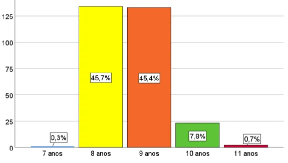 Figura 2. Constituição da amostra por idade 