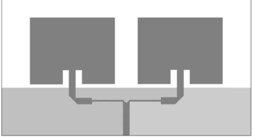 Fig. 8. Array with truncated ground plane. 