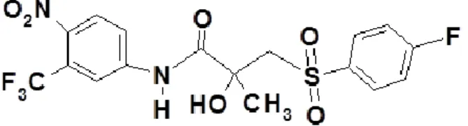 Figura 1: Estrutura da bicalutamida.  