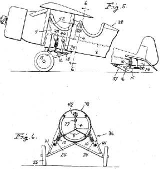 Figure 2.5- Load indicating gauge system by Eldon Westrum applied to an aircraft [14].
