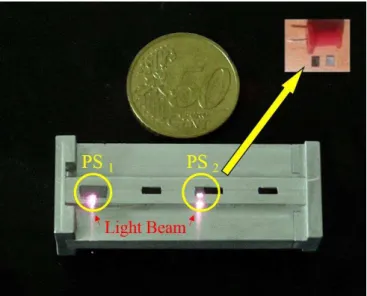 Fig. 1. Optically-controlled reconfigurable slotted-waveguide antenna developed for the experiments