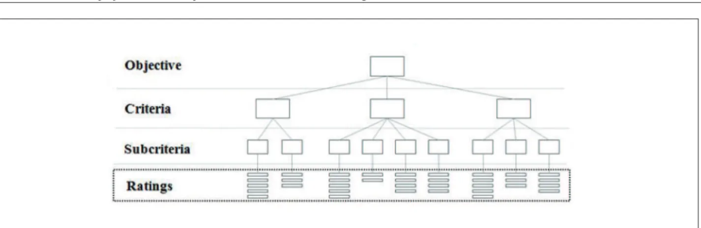 Figure 1: Hierarchy structure – ratings model.