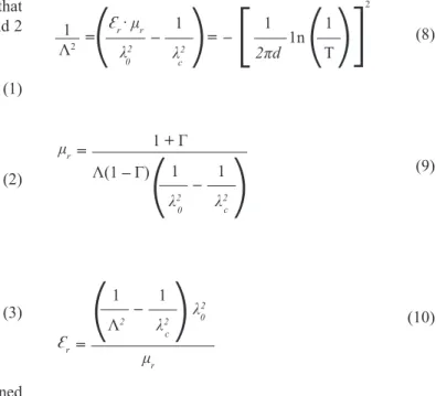 Figure 1:  Waveguide illed with material. (Z 0  is the impedance  of air, Z S  is the impedance of the material, V n  (n= 1,  2, 3…) is the voltage, I n  (n= 1, 2, 3…) is the intensity,  n is the interface between the means, d is the sample  thickness and 