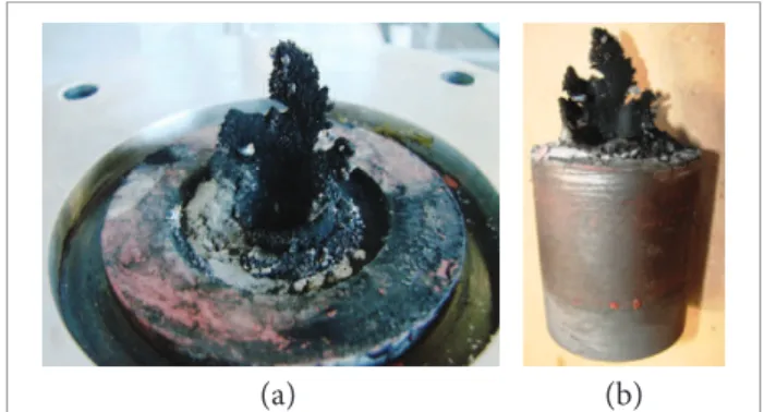 Figure 9. Deposition of aluminum powder around the nozzle.
