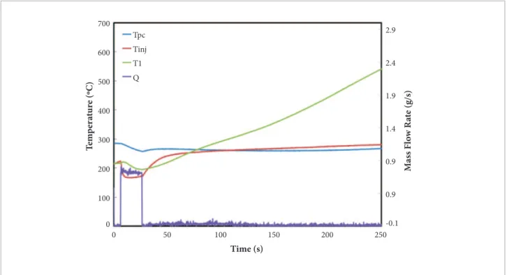 Figure 5. Initial heating using N 2 O.