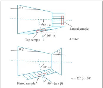 Figure 4. Positions for sample extraction.