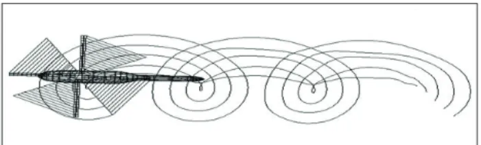 Figure 2. Full-span free-wake geometry trailing from one blade.
