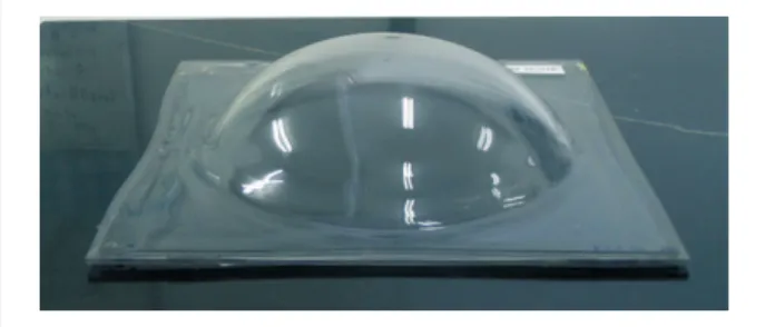 Figure 6. Transparency view without distortions in the  central area.