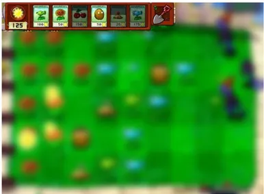 Figura xix. Display de munição do jogo Plants vs Zombie 