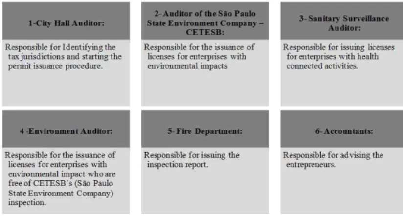 Figure 2. Particular roles of the local agents. Source: Self elaboration (2016).