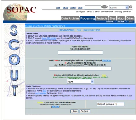 Figura 3.2: Serviço de processamento online SCOUT