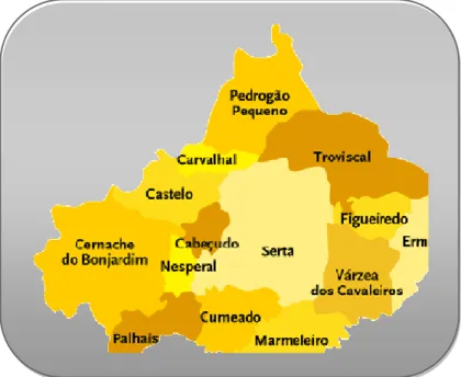 Figura 2- Concelho da Sertã (In netin.ese.ipcb.pt). 
