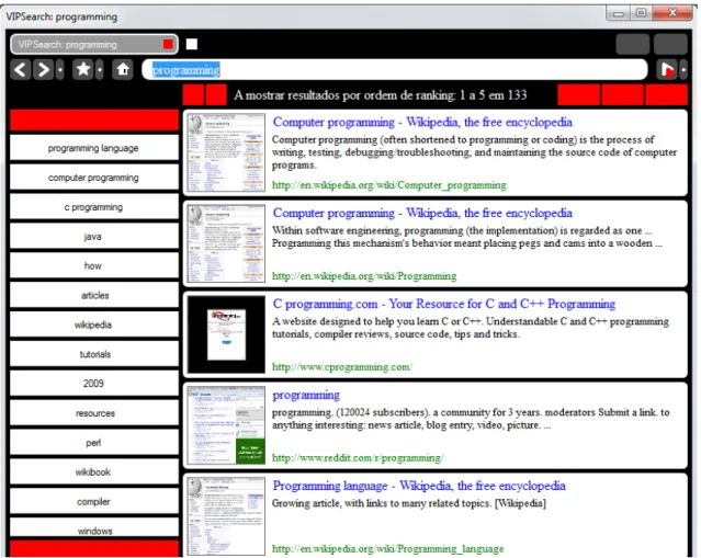 Figura 5.8: Aplicação VIPWeb. 