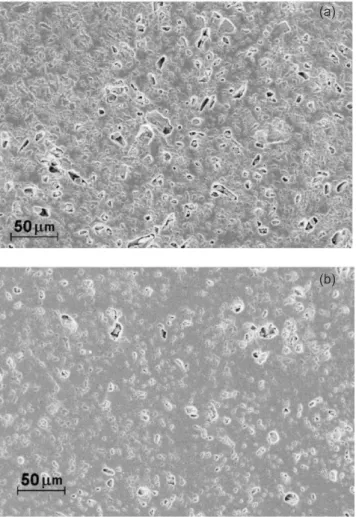 Table I - Material porosity (experimental results).