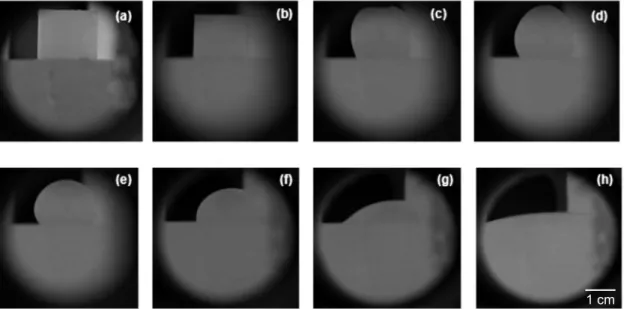 Figure  9:  Samples  showing  the  different  liquid  spreading  on  10  SBC castables.