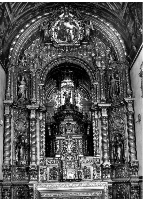 FIG. 4. Retábulo-mor da igreja da Ordem Terceira de Nossa Senhora do Carmo em Faro (Foto Hélio Ramos).