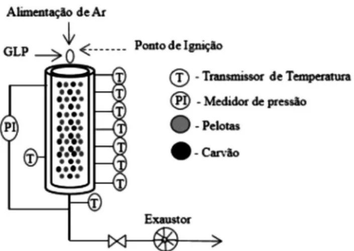 Figura 3: Desenho esquemático do dispositivo experimental.