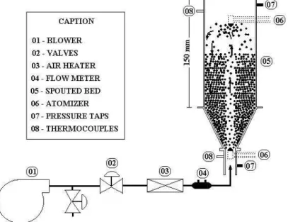 Figure 1:  Schematic diagram of the experimental rig. 