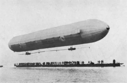 Fig. 2 - Primeiro voo do Zeppelin LZ-1 em 2 de Julho de 1900 [12]. 