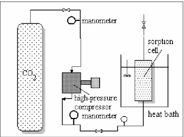 Figure 2: Scheme of supercritical impregnation equipment scheme 