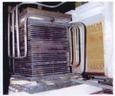 Figure 2: Kilowatt-scale MCFC stack  Cell unit Fuel gas  Oxidant gas  DC power Separator  Separator 
