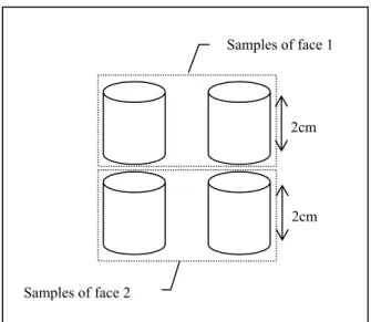 Figure 2:  Sampling used to determine   the NaCl and KCl contents. 