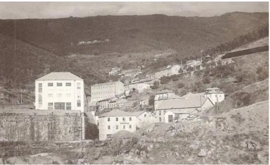 Figura 5 – À esquerda a Fábrica Ernesto Cruz e C a  e à direita a Fábrica Conde da Covilhã (1939) (http://fotos.sapo.pt) 