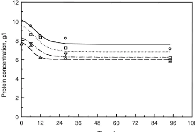 Figure 4: Protein consumption during fermentation of whey supplemented with lactose   with K