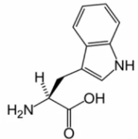 Figure 1: Triptophan chemical structure formulae. 