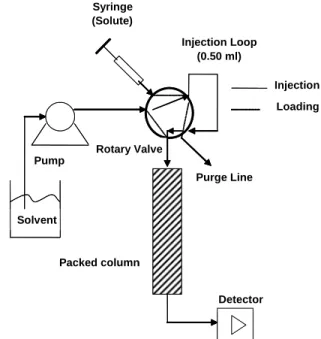 Figure 3: Fixed-bed experimental set-up for pulse tests. 