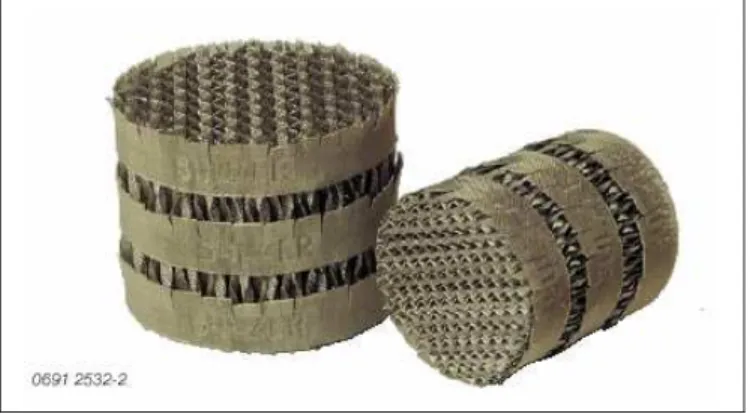 Figure 1: Sulzer DX gauze structured packing 