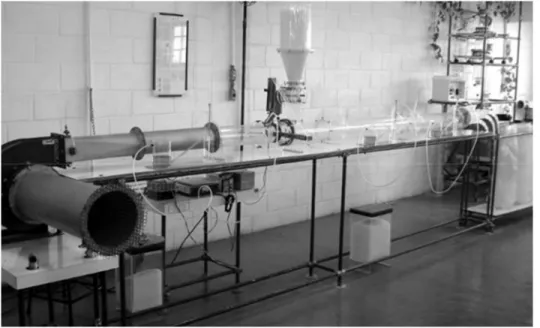 Figure 2: Pilot pneumatic conveying system: installation view. 