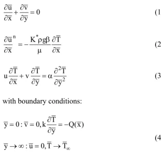 Figure 1: Flow model and coordinate system. 