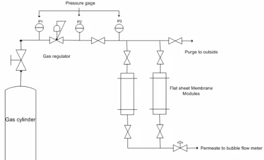 Figure 3: Schematic diagram of the constant pressure testing system 