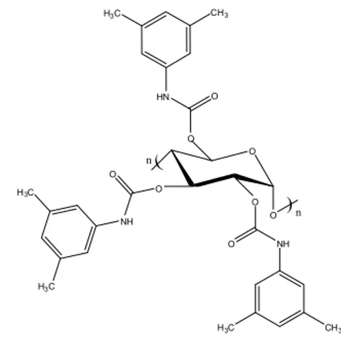 Figure 2: Chemical structure of the chiral stationary  phase amylose tris(3,5-dimethylphenylcarbamate)
