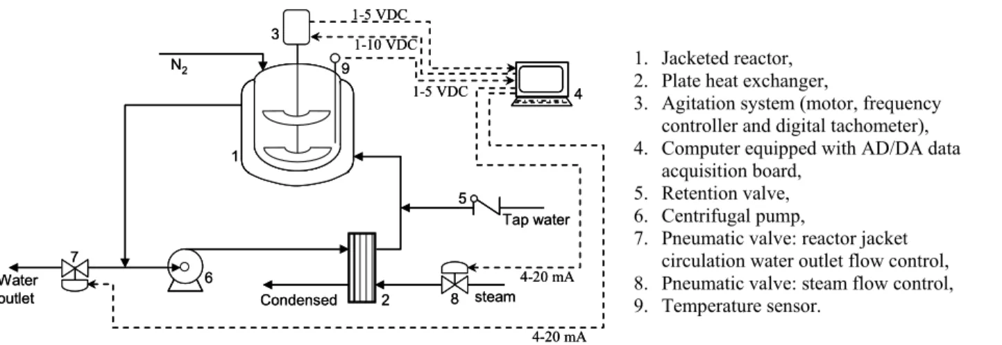 Figure 1: Scheme of the polymerization pilot unit. 