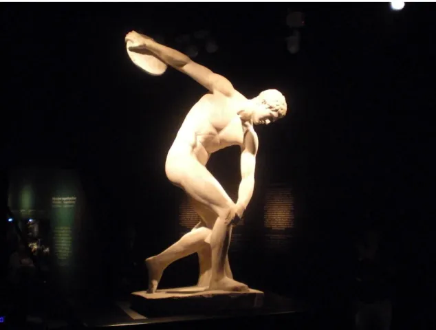 Figura 17 – O Discóbolo, estátua do escultor grego Míron. Fonte: Art Perceptions. 