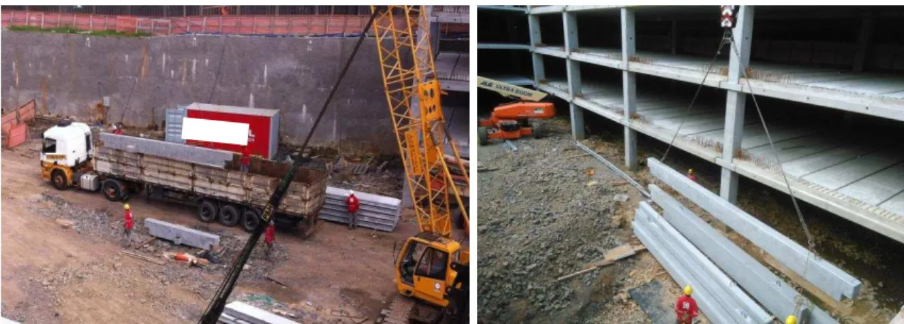 Figure 5 – Lifting of beams  