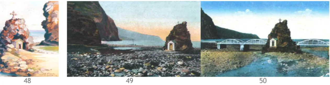 Fig. 48: A Capelinha de S. Vicente. Aguarela de Max Romer. 1948. Coleção da Câmara Municipal de  S.Vicente