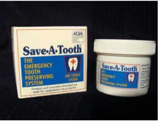 Figura 10 – HBBS comercializado sob o nome comercial Save-A-Tooth® (retirado do  sitio www.saveatooth.com)