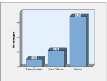 Gráfico 3.4 – Serviço a que está afeto  