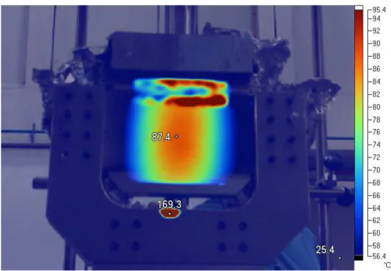 Figure 31- Thermal image of the aluminium substrate by thermal camera Fluke Ti25 